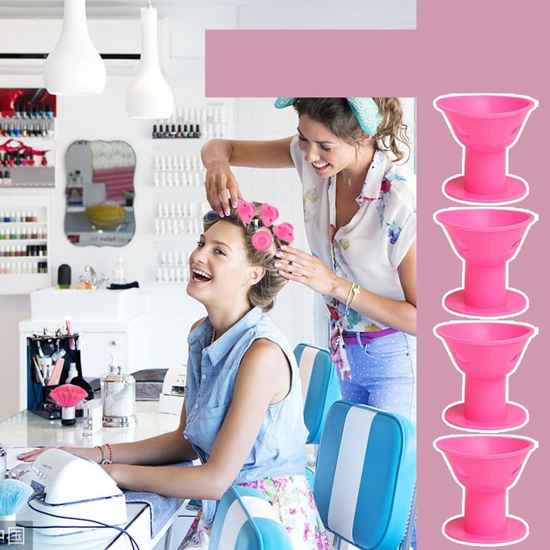 WUSJCOF Pack of 20 Plastic Curlers for Curling Without Heat
