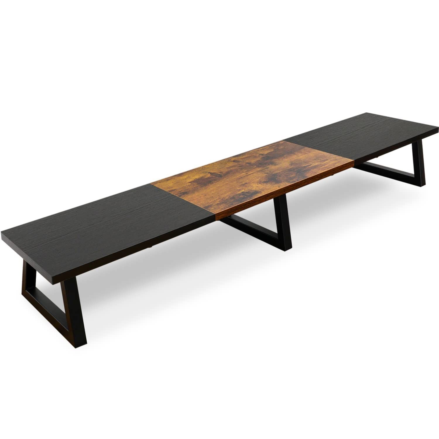 TEAMIX 42 inch Large Dual Monitor Riser, Extra Long Monitor Stand Riser ...