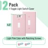 Bates- Light Switch Plates, 2 Pack, Pink Light Switch Cover