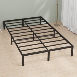 Musen Queen Bed Frame-Durable Metal Bed Frame, Noise Free Platform Bed with Storage, Anti-Slip Queen Size Bed Frame, Easy Assembly, No Box Spring Needed