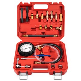 DNA MOTORING Auto Fuel Pressure Gauge Tester Kit Oil Combustion Spraying Pressure Meter Tool Set for Trucks Cars Motorcycles, TOOLS-00338