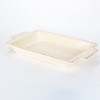 Original Scrolled Acanthus Ceramic Cream Baking Dish With 16-Inch By