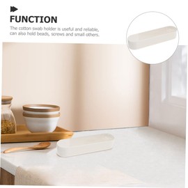 WOONEKY Cute Bear Pattern Cotton Swab Case by Portable Storage Box Pp Material for Travel