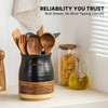 Polinook Kitchen Utensils Holder - 360° Rotating Extra Large Ceramic