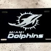 Unbranded Miami Dolphins Football Team Fan Aluminum Laser Engraved Front