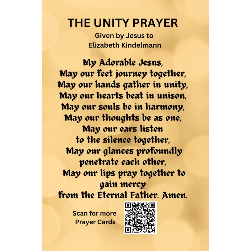 The Unity Prayer Card - 20 pack
