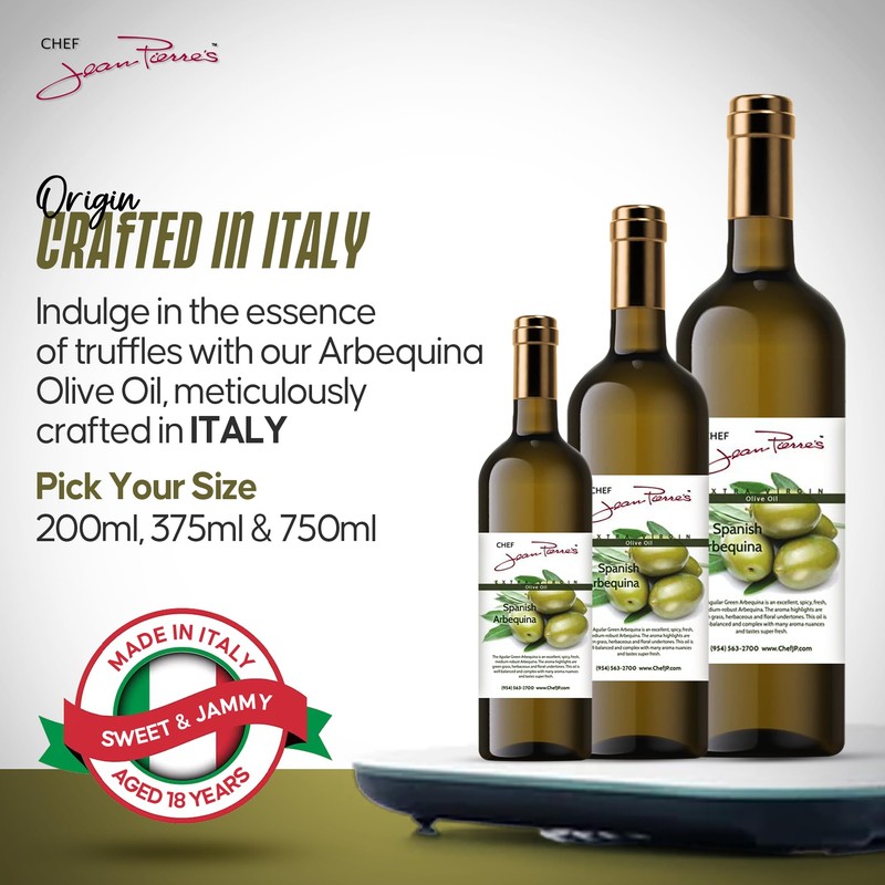 Chef Jean Pierre's Cold Pressed Extra Virgin Arbequina Olive Oil