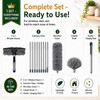 3-in-1 Feather dusters for Cleaning, Cobweb Duster with Extension Pole