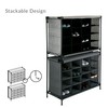 Simplify Shoe Cubby, 16 Compartment, Grey (23200-GREY)