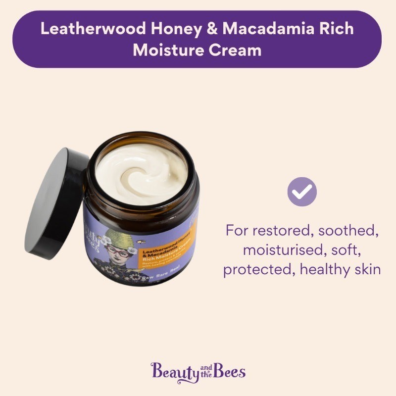 Beauty & the Bees Rich Moisture Cream 120ml - Leatherwood