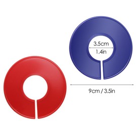 20PCS Plastic Clothing Size Dividers Closet Dividers Round Clothing Rack Dividers Clothing Blank Labels Sorting Separator for Hanging Clothes Wardrobe Hanger Dividers(Mixed Color)