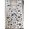 COLIBYOU 100 Cat or Dog Paw Print Plastic T-Shirt Bags