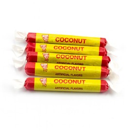 Coconut Long Boyz - Chewy Caramel Candy - Creamy Caramels and Real Coconut Flakes (1LB)