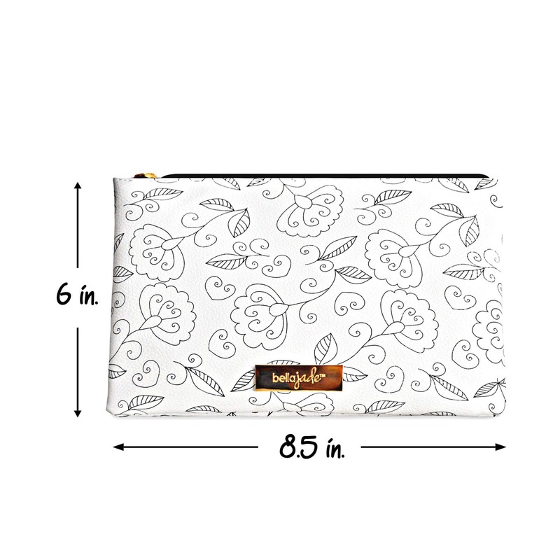 Bella Jade Small Makeup Pouch for Women, Cute Cosmetic Bag
