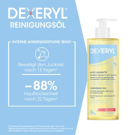 DEXERYL Cleansing Oil: Daily Cleansing of Body and Face, for Dry Skin Prone to Ecema, 1 x 200 ml