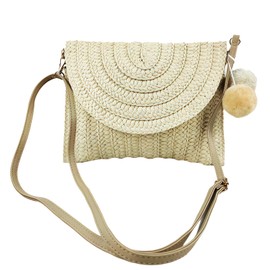 MUNSKT Straw Beach Handbag Small Boho Bag Women Beach Bag Summer Beach Bag