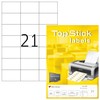 TopStick 8708 Adressetiketten, 100 Blatt, 70 x 42,3 mm, 21