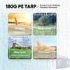 ADVANCE OUTDOOR Replacement Mesh Window Sidewall Tarp for 10/12x20 ft