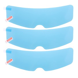 X AUTOHAUX Pack of 3 Motorcycle Helmet Anti-Fog Film 7.3 cm x 24.5 cm Anti-Fog Film for Motorcycle Helmet Visor Sun Visor Protective Film Sticker