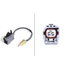 HELLA 6PT 009 309-451 Sensor, oil temperature - 12V - Bolted - with cable