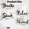 Bathroom Wall Art, Bathroom Quotes Wall Stickers, Breathe Relax Soak