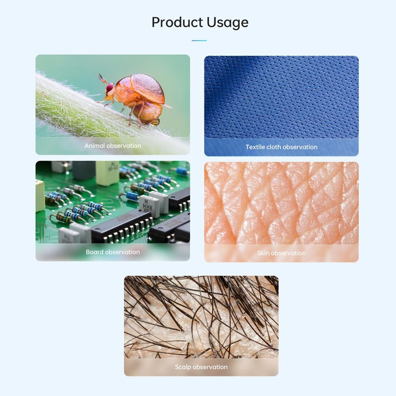 Wireless Digital Microscope 50X to 1000X Magnification 1080P High Definition