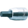 Koken 1/4 (6.35 mm) SQ. Hex Bit Socket, Total Length: 1.0 inches (25 mm), 0.06 inches (1.5 mm), 2010M.25-1.5