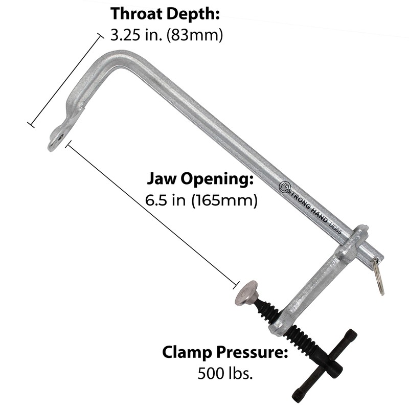 Strong Hand Tools UD65 Light Duty Utility Clamp, 6.5" Capacity,
