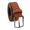 QUAMOD Suede Belt for Men and Women, High-Quality Velour Leather