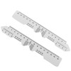 JCBIZ 2pcs Glasses Pupil Distance Ruler 150mm Eye Ophthalmic Tool