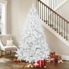 Makeatree 8ft Artificial White Christmas Tree Unlit Spruce Xmas Tree