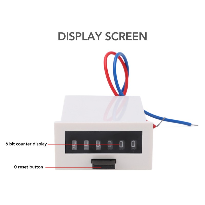 Electromagnetic Counter 6 Digit High Speed Accurate Electronic Pulse Counter