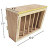 kathson Rabbit Hay Feeder Rack Wooden Food Feeding Manger Bunny