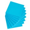 Vanpad Lined Sticky Notes 4x4 Inches, Bright Blue Ruled Self-Stick