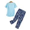 GTLY Womens Plus Size Pajama Sets Summer Cotton Sleepwear Tops