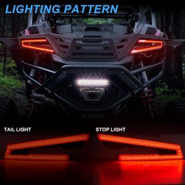 smotrcc Smoked Black RZR PRO LED Tail lights,LED Taillights Rear Lamps Compatible with Polaris RZR PRO XP XP4 TURBO R 2020 2021 2022 2023 (2PCS)