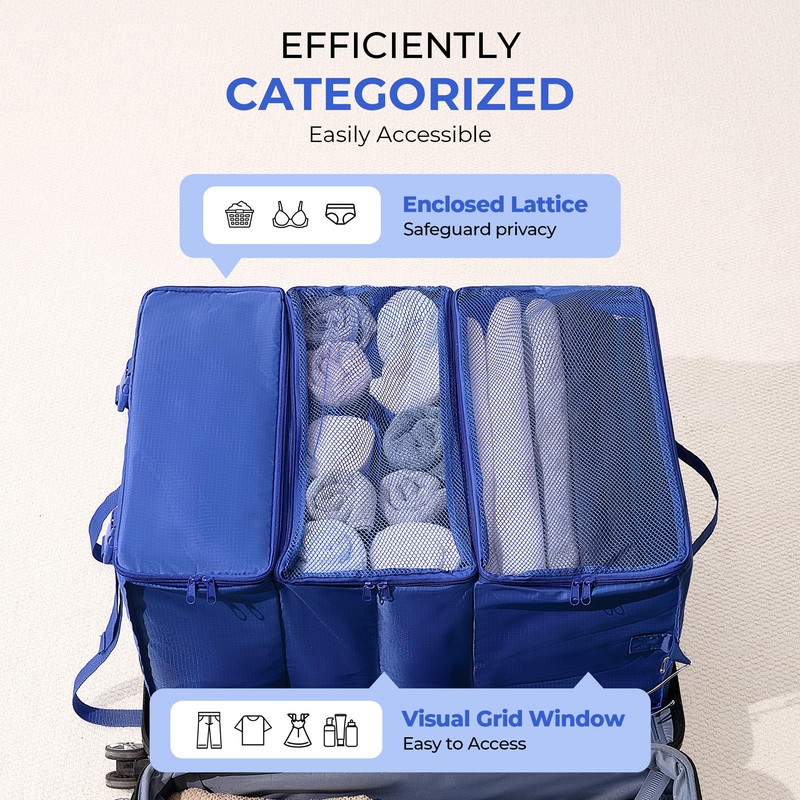 GRANNY SAYS Hanging Packing Cubes for Travel, Large Portable Hanging