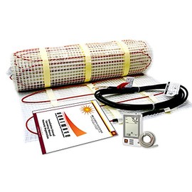 10 Sqft Electric Floor Heating System with Required GFCI Programmable Floor Thermostat 120V