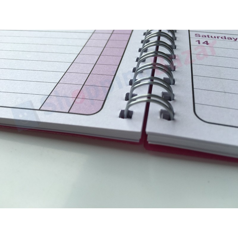 Tiger academic diary 2019-2020 Student Planner twin wire A5 week