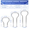 Boat Dock Boarding handrail, Safety Grab bar/Hand Railing for Marina,