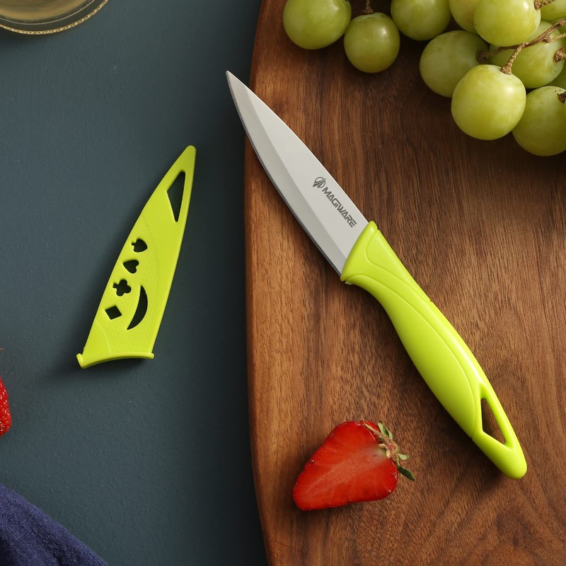 Magiware Paring Knife, 8PCS Paring Knife Set with Cover, Small