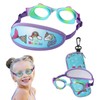 RUIGAO Kids Goggles Age 2-6, Swim Goggles Fabric Strap No