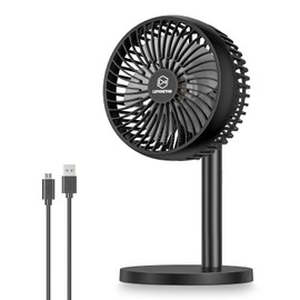 LEMOISTAR 6 INCH USB Desk Fan, 4 Speed Strong Airflow, Ultra Quiet, Portable Mini Desktop Table Fan, Free Angle Adjustable for Better Cooling, Small Personal Fan for Home Office Bedroom Travel