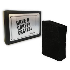Gears Out Have a Crappy Easter Soap – Vintage Greeting Design – Novelty Charcoal Soap for Men – Real Charcoal soap, Handcrafted in The USA