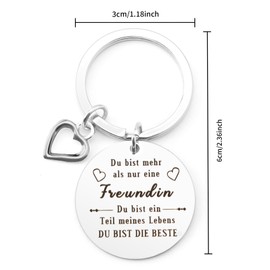 Girlfriend Gift, Christmas Gifts for Girlfriend, Keyring Friends, Birthday Gift for Boyfriend, Girlfriend