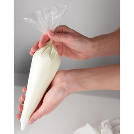 Zenker 42785 Einwegspritzbeutel, Kunststoff, weiß/transparent, 33 x 19 x 2.3 cm