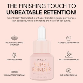 KIARA SKY LASH Super Bonder for Eyelash Extensions with Special Dropper | Glue Accelerator | Speed Up Drying Time | Increase Adhesive Bonding Power | Professional Use Only 15ml NOT A GLUE