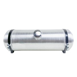JSD 5 Gallon Aluminum Spun Fuel Tank Gas Tank With Bracket 8 x 24" Center Fill 1/2" NPT Outlet