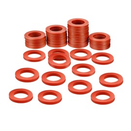 100Pcs Garden Hose Washer Rubber, Heavy Duty Rubber Washer Fit All Standard 3/4 Inch Garden Hose and Water Faucet Fittings (Red)
