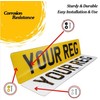 UK Number Plate Fittings - White, Black and Yellow Screw